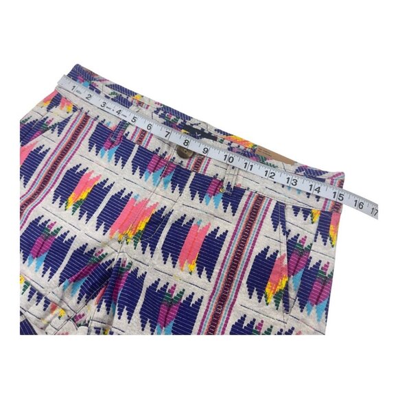 American Eagle Outfitters Women’s Size 2 Aztec Print Stretch Midi Shorts NEW - Picture 9 of 13
